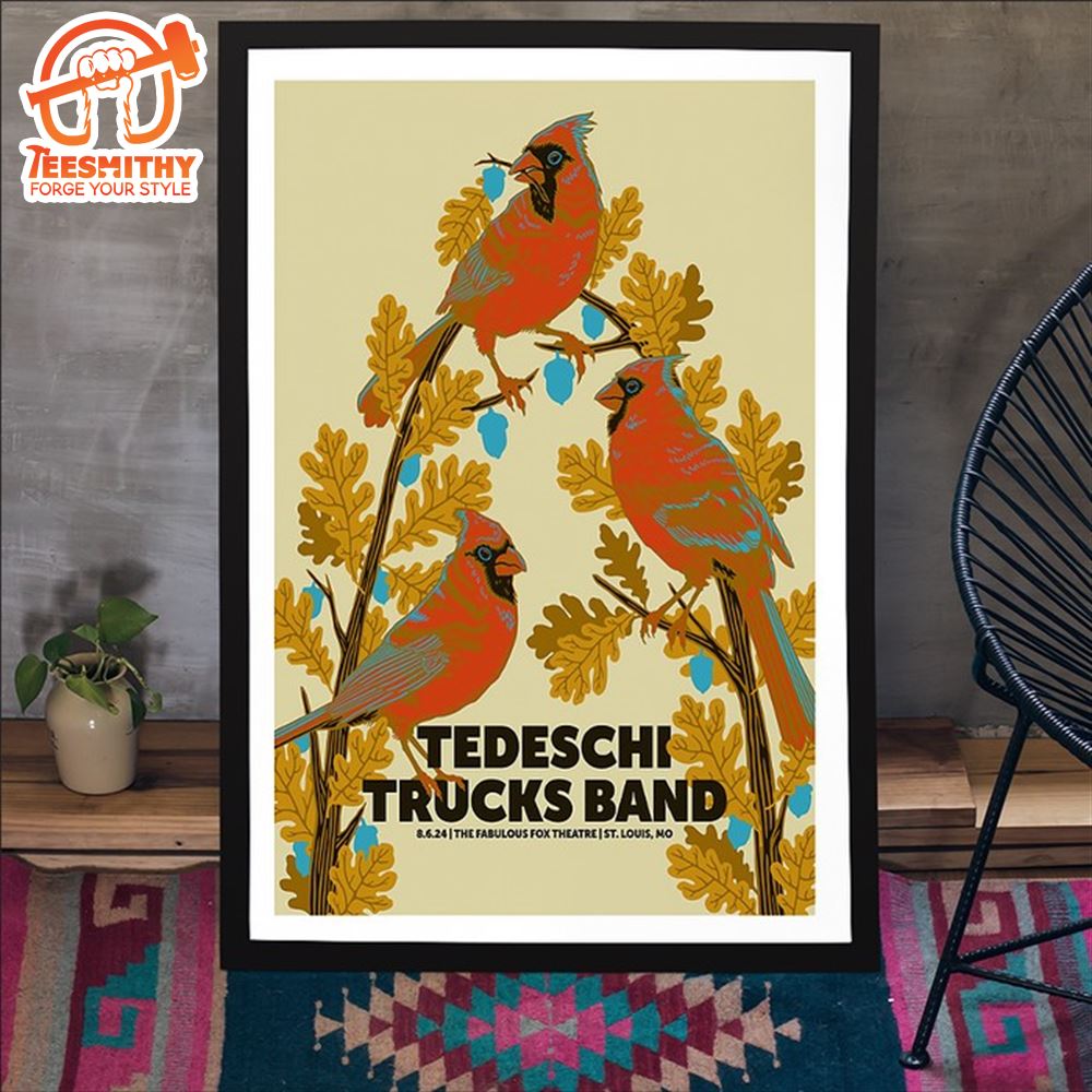 Tedeschi Trucks Band August 6 2024 The Fabulous Fox Theatre St Louis MO Poster Canvas