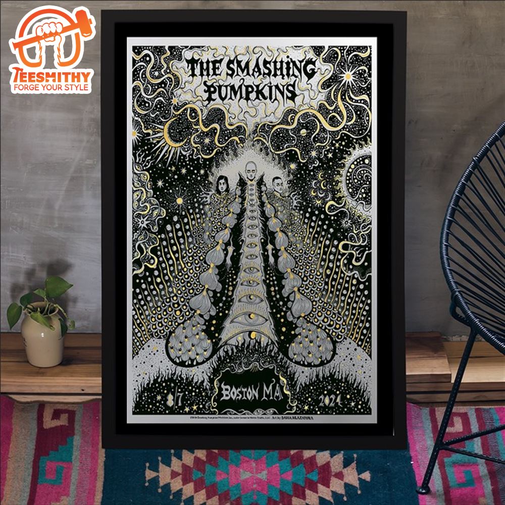 Tour Poster The Smashing Pumpkins In Boston, MA On August 7, 2024 Canvas