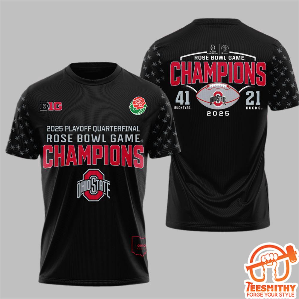 2025 Playoff Quarterfinal Rose Bowl Game Champions Shirt