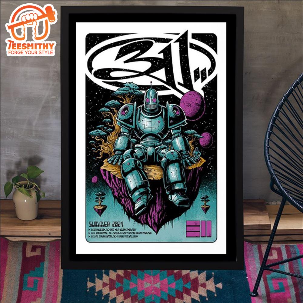 311 August 13 2024 Firefly Distillery Charleston SC Poster Canvas