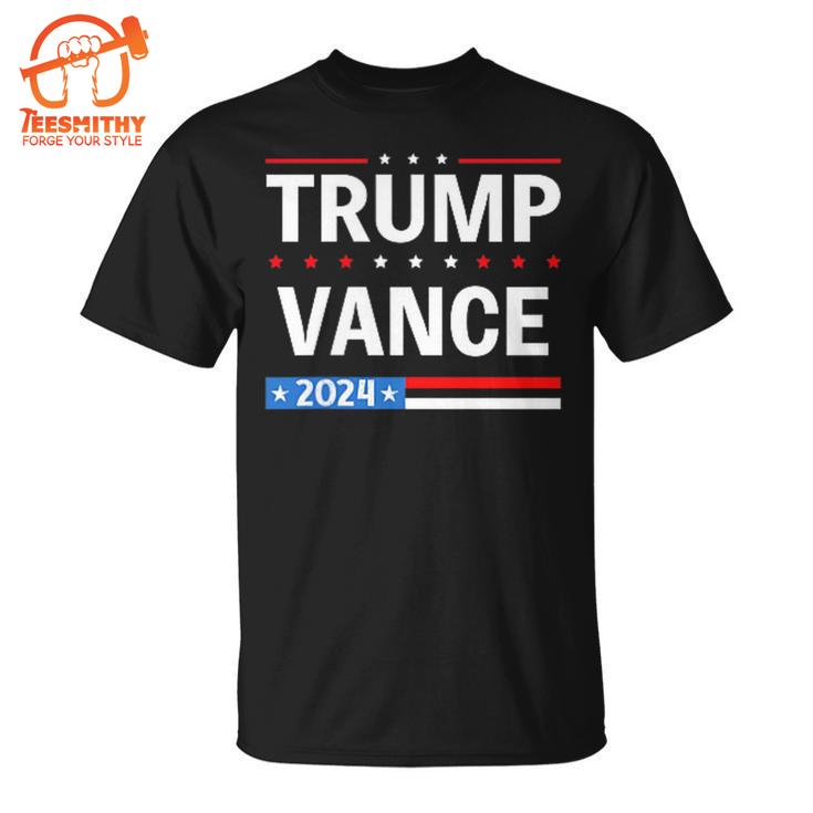 47 Trump Vance 2024 Vice President America Flag Vote T-Shirt