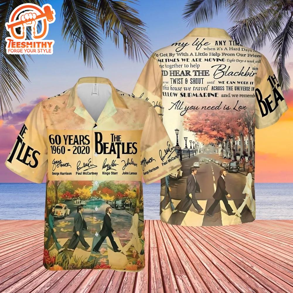 60 Years of The Beatles Hawaiian Shirt