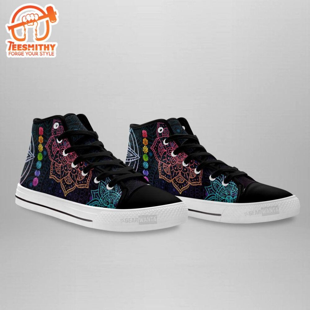 7 Chakra Mandala High Top Shoes Custom