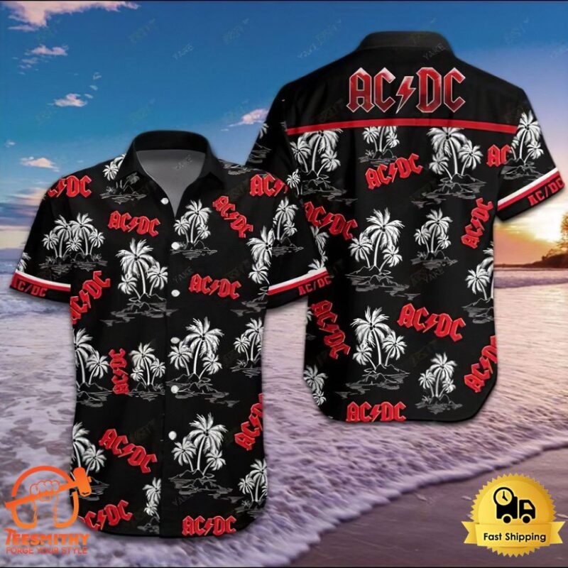 Ac Dc Band Rock Beautiful Team Hawaiian Shirt