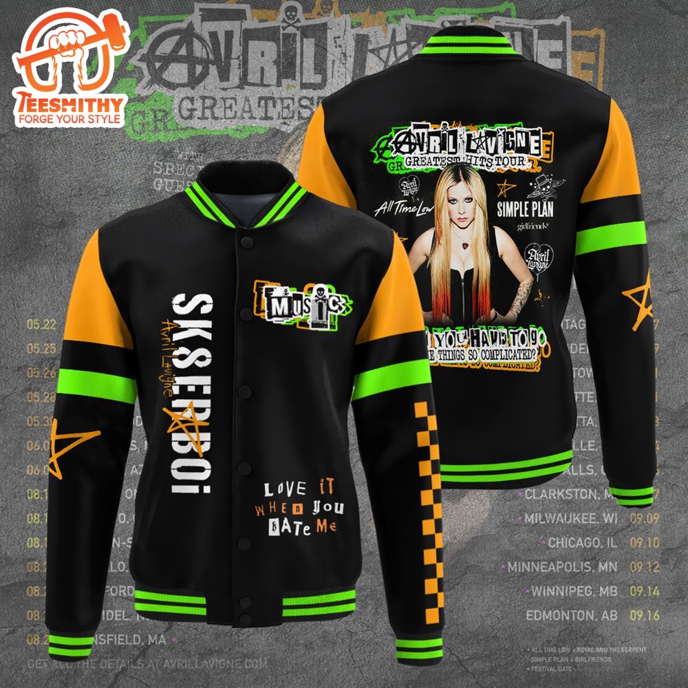 Avril Lavigne Varsity Jacket Christmas For Fans