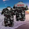 Black & White Tropical Slayer Men’s Hawaiian Shirt