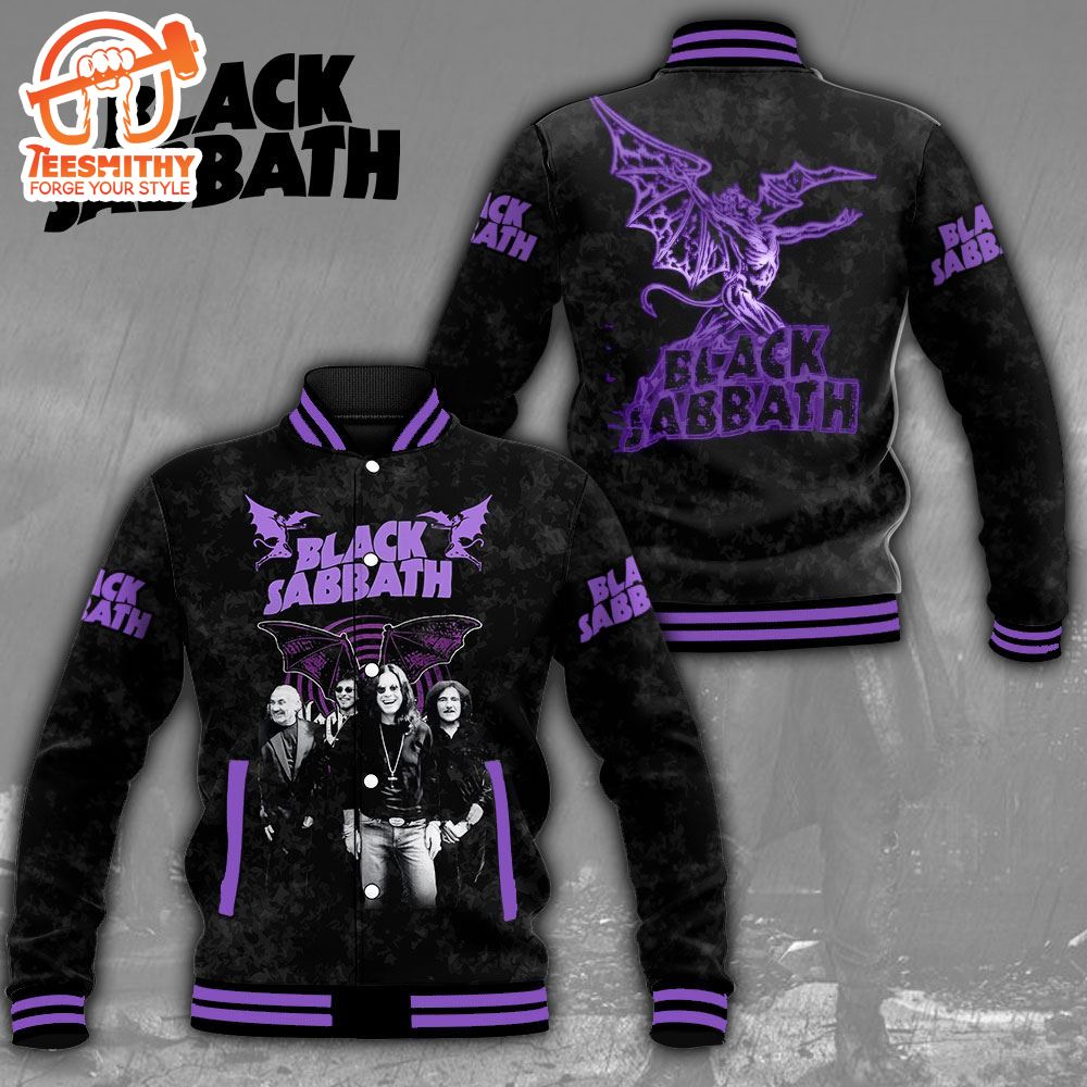 Black Sabbath For Fans Baseball Jacket