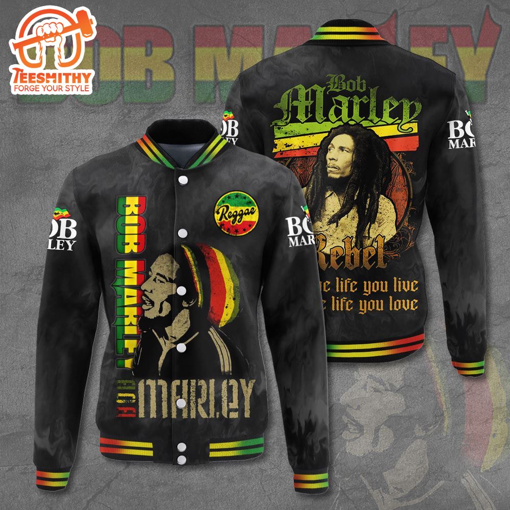 Bob Marley Legends Never Die Varsity Jacket