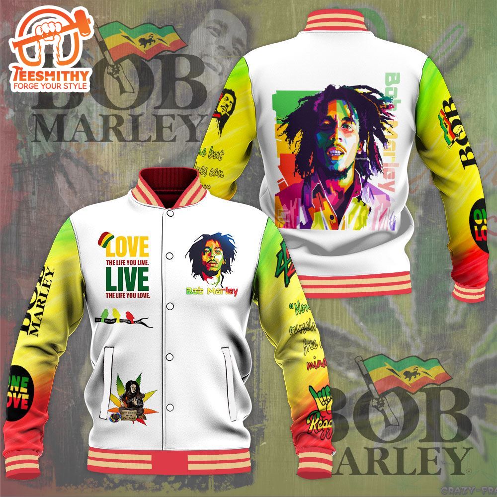 Bob Marley Love Live Varsity Jacket