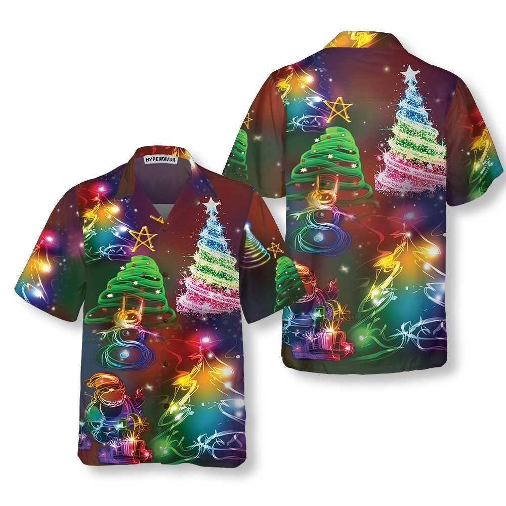 Bright Night Merry Christmas Hawaiian Shirt