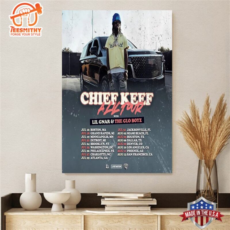 Chief Keef Announces Summer 2024 U.S. Tour Dates In Support of New Album Almighty So 2 Poster Canvas