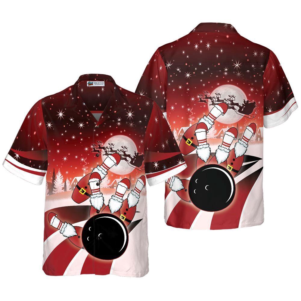 Christmas Bowling Shirt Short Sleeve Hawaiian Shirts