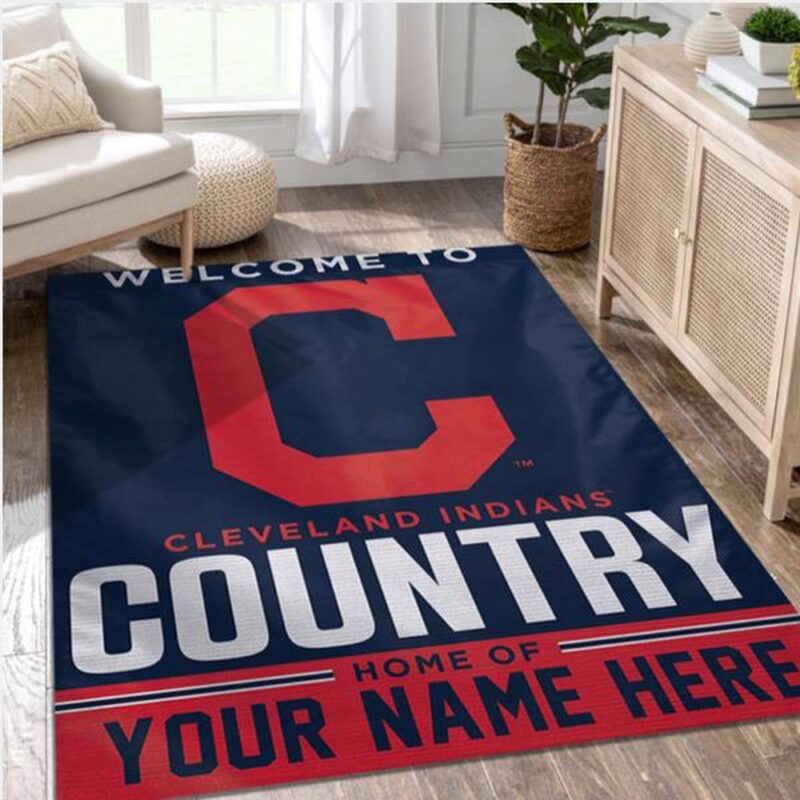 Customized MLB Cleveland Indians Area Rugs Living Room Rug