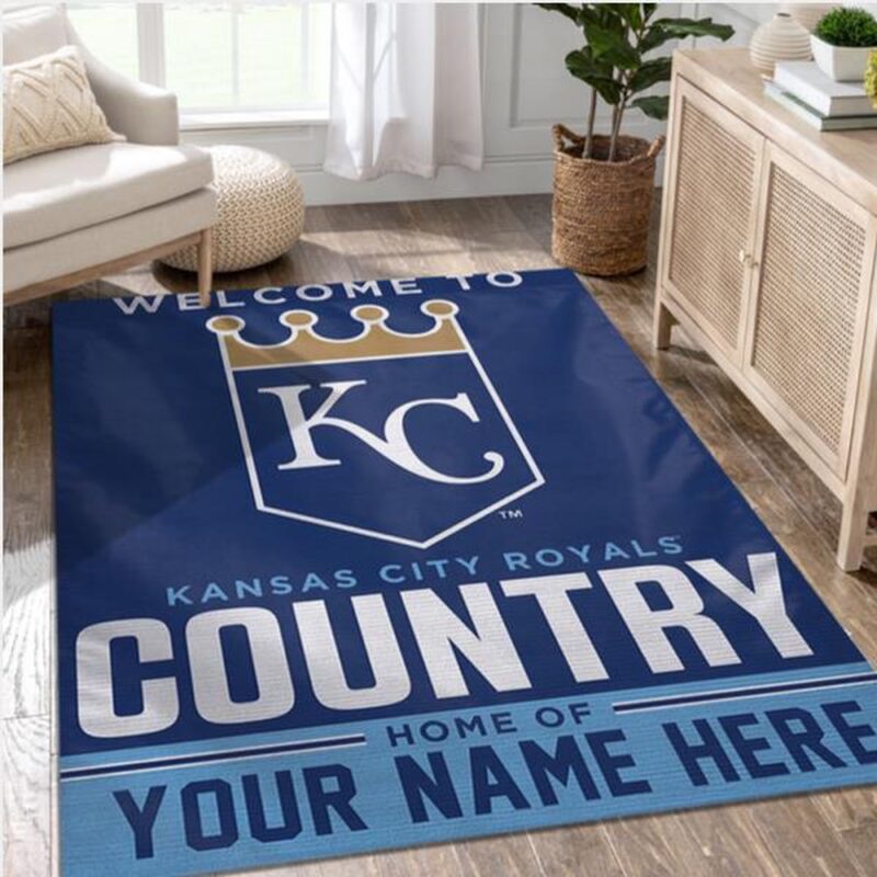 Customized MLB Kansas City Royals Area Rug Living Room Rug