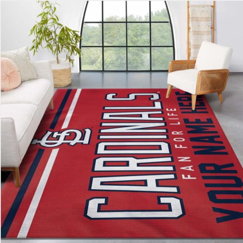 Customized MLB St Louis Cardinals Area Rug Carpet Living Room Rug