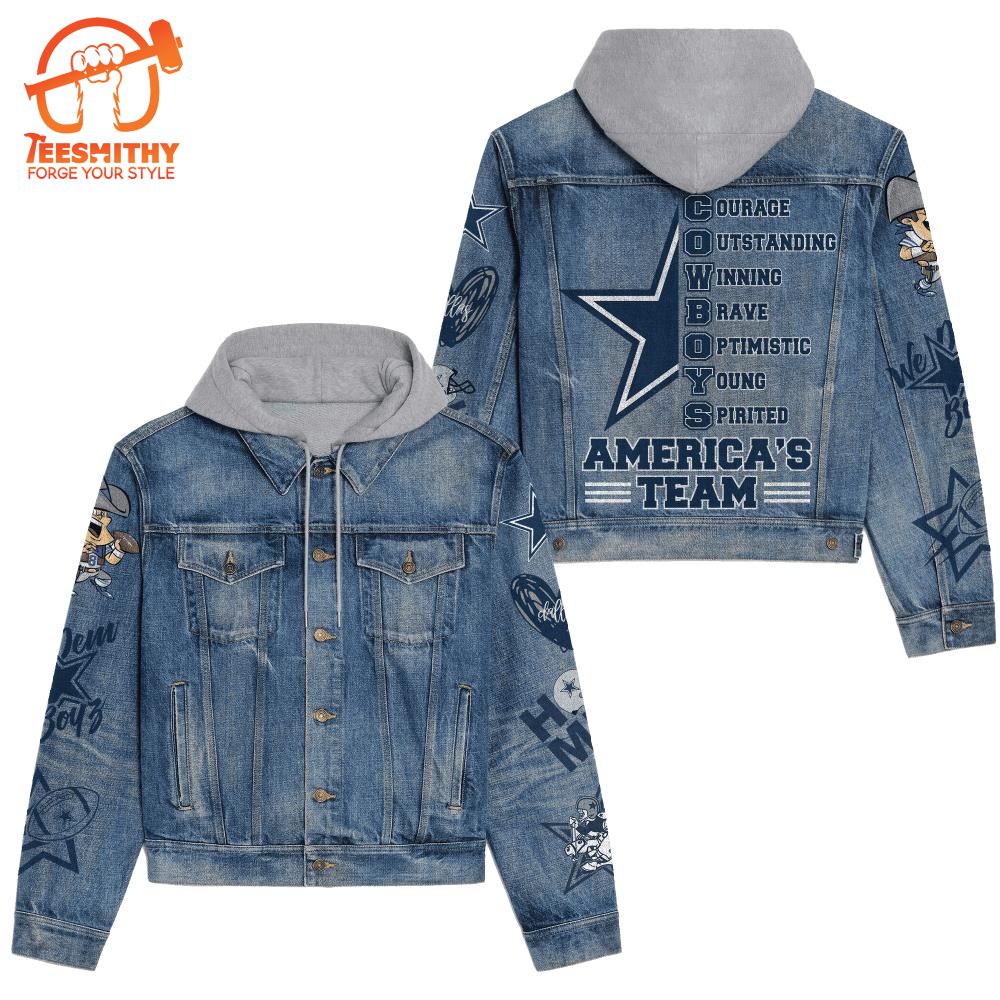 Dallas Cowboys Merry Christmas 3D Hood Jacket For Women