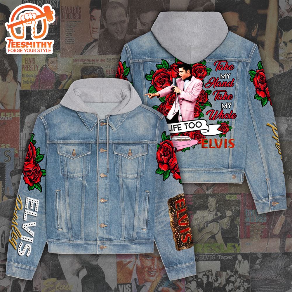 Elvis Presley Merry Christmas 3D Hood Jacket For Women