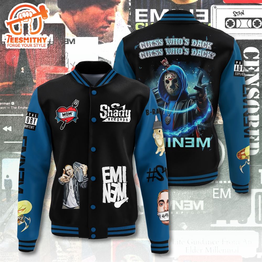 Eminem 3D Varsity Jacket Christmas For Fans