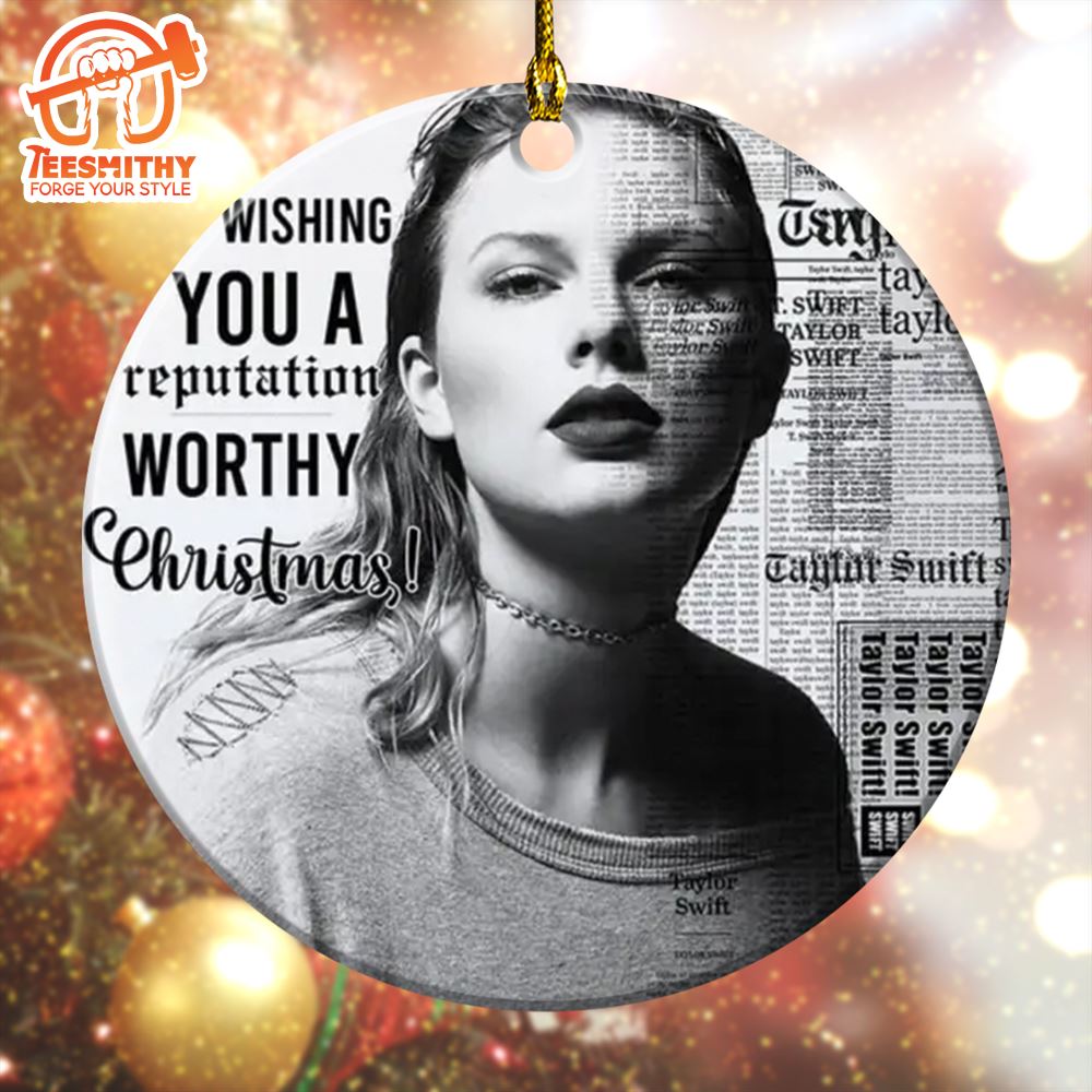 Eras Tour Ornament Taylor Swift Christmas Ceramic