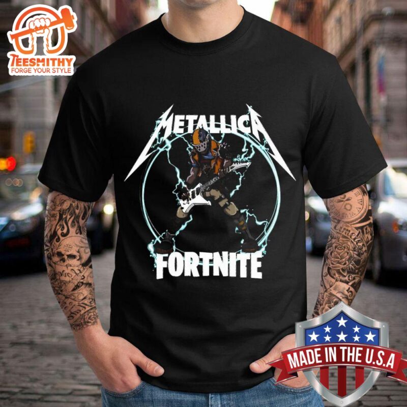 Fortnite x Metallica Rust Merch Collaboration M72 Met Store Limited T Shirt