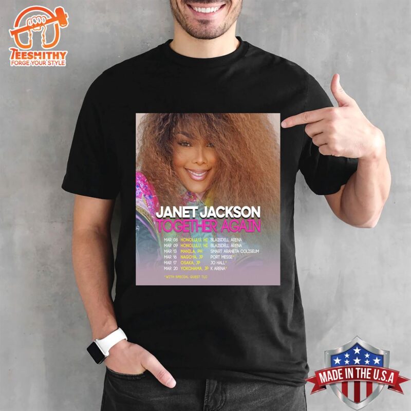 Janet Jackson Adds 2024 Dates To The Together Again Tour Unisex T-shirt