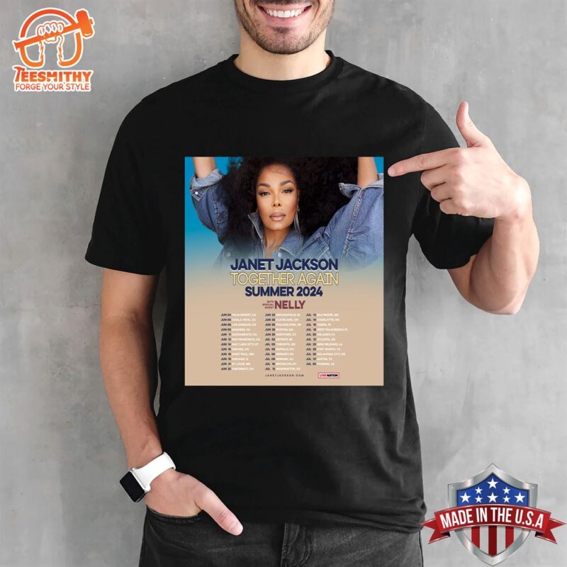 Janet Jackson Announces 2024 Tour T-shirt Unisex