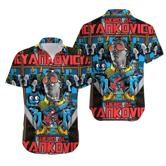 KISS Comic Book Heroes Men’s Short Sleeve Aloha Shirts