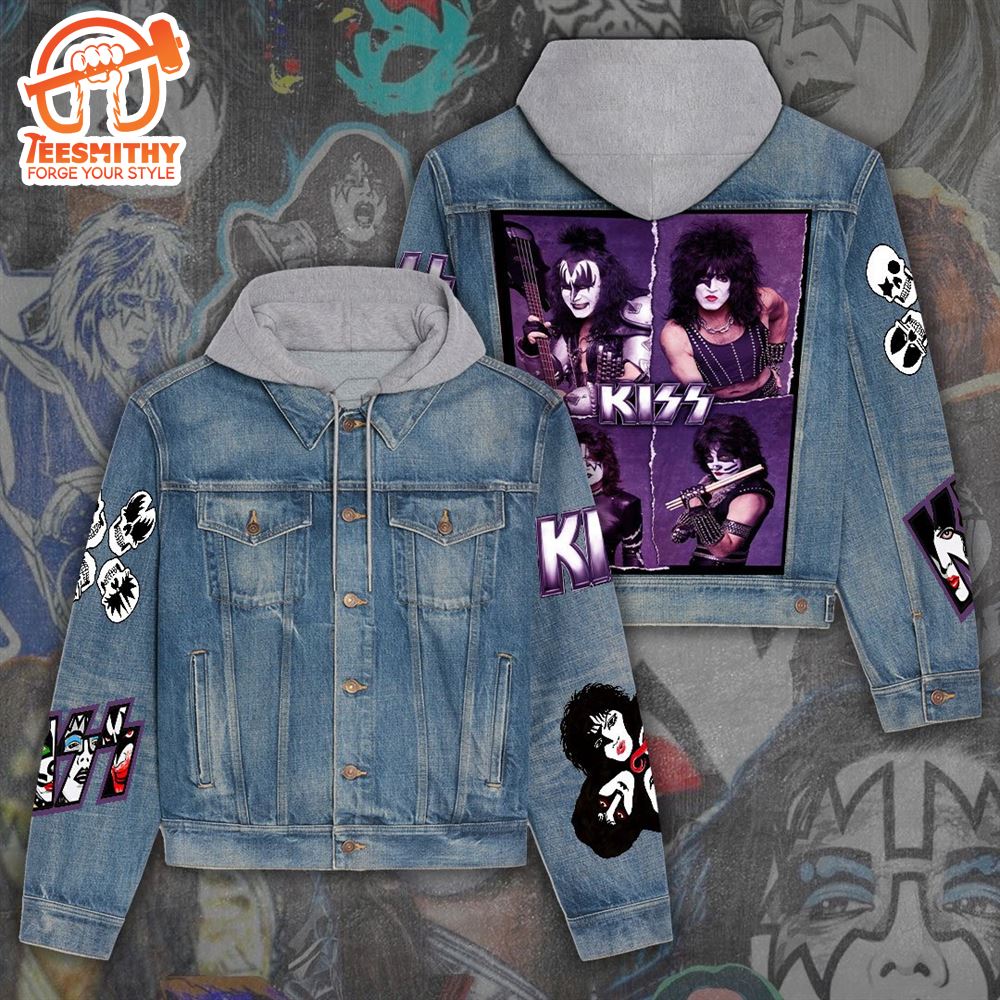 Kiss Band Merry Christmas 3D Hood Jacket For Women