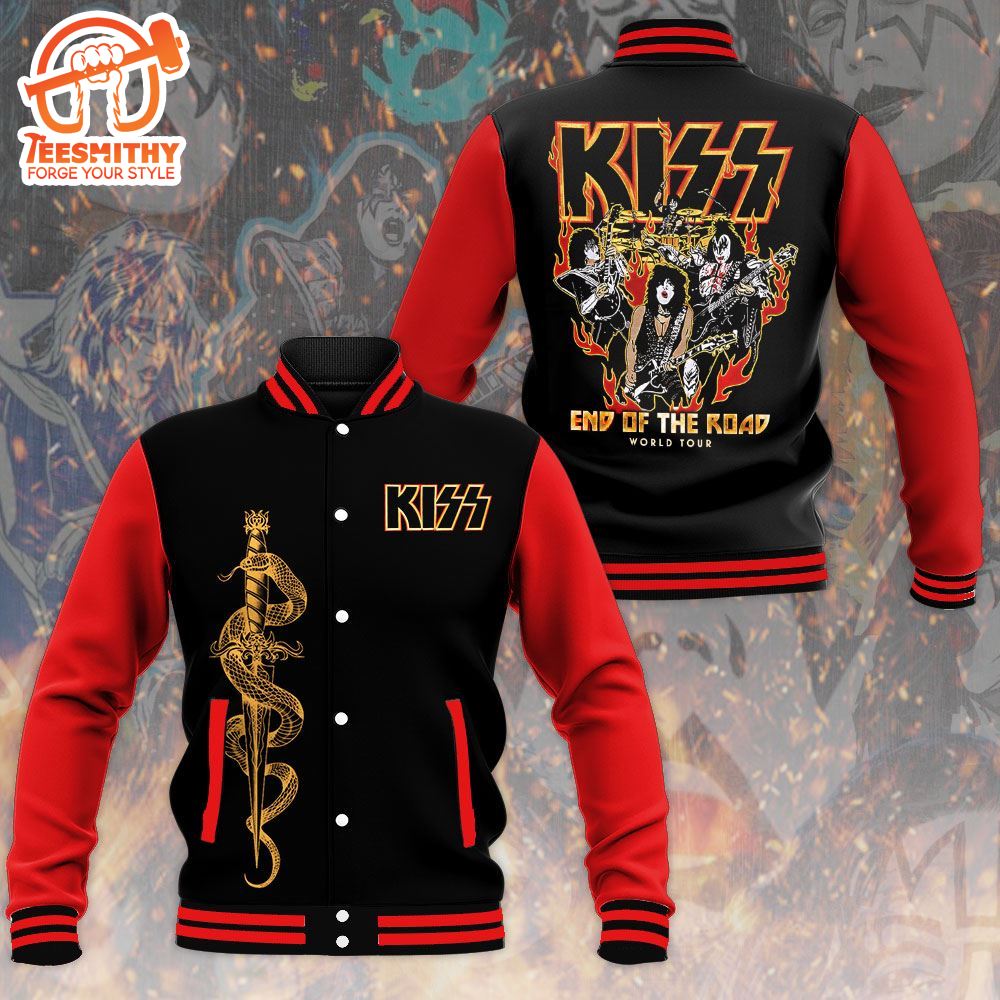 Kiss Band Rock And Roll Varsity Jacket