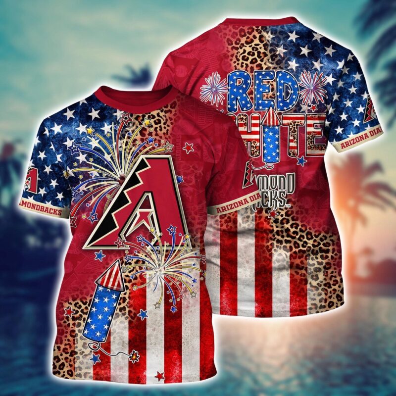 MLB Arizona Diamondbacks 3D T-Shirt Chic in Aloha For Fans Sports