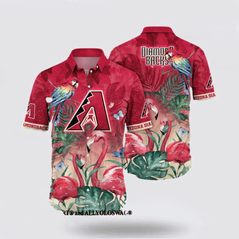 MLB Arizona Diamondbacks Hawaiian Shirt Surfing In Style With The Super Cool For Fans