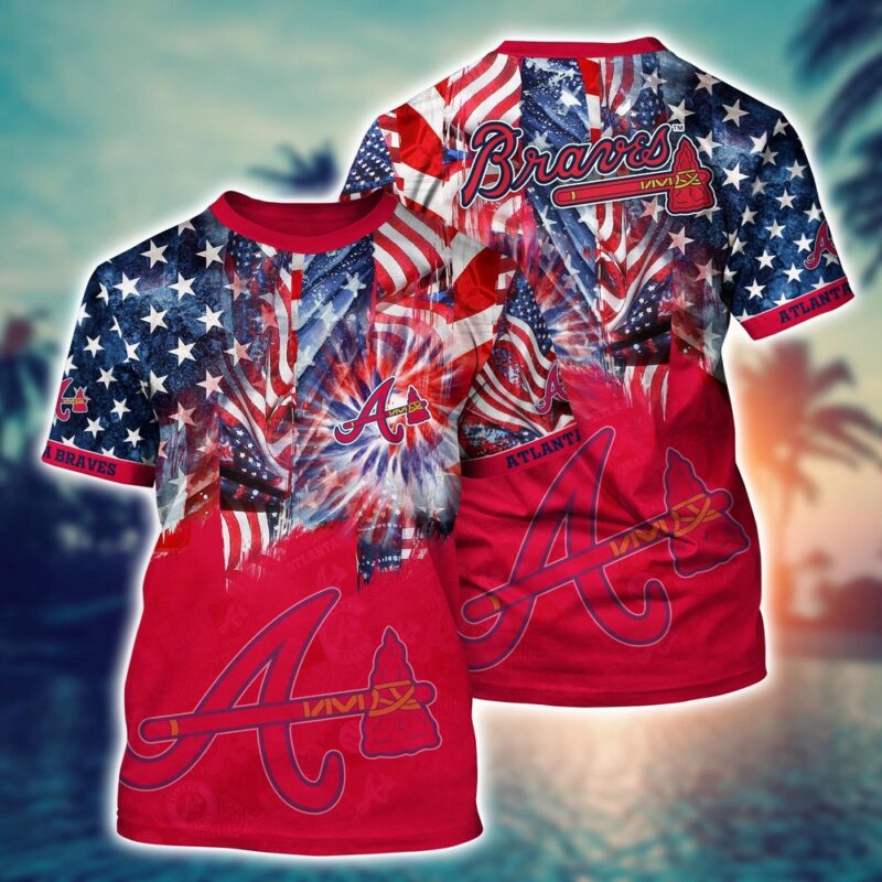 MLB Atlanta Braves 3D T-Shirt Hawaiian Heatwave For Fans Sports