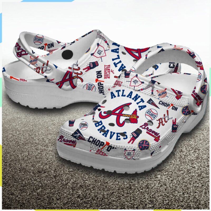 MLB Atlanta Braves Crocs Shoes Braves For Men Women And Kids