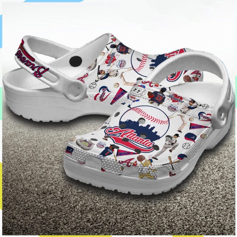 MLB Atlanta Braves Crocs Shoes For Men Women And Kids