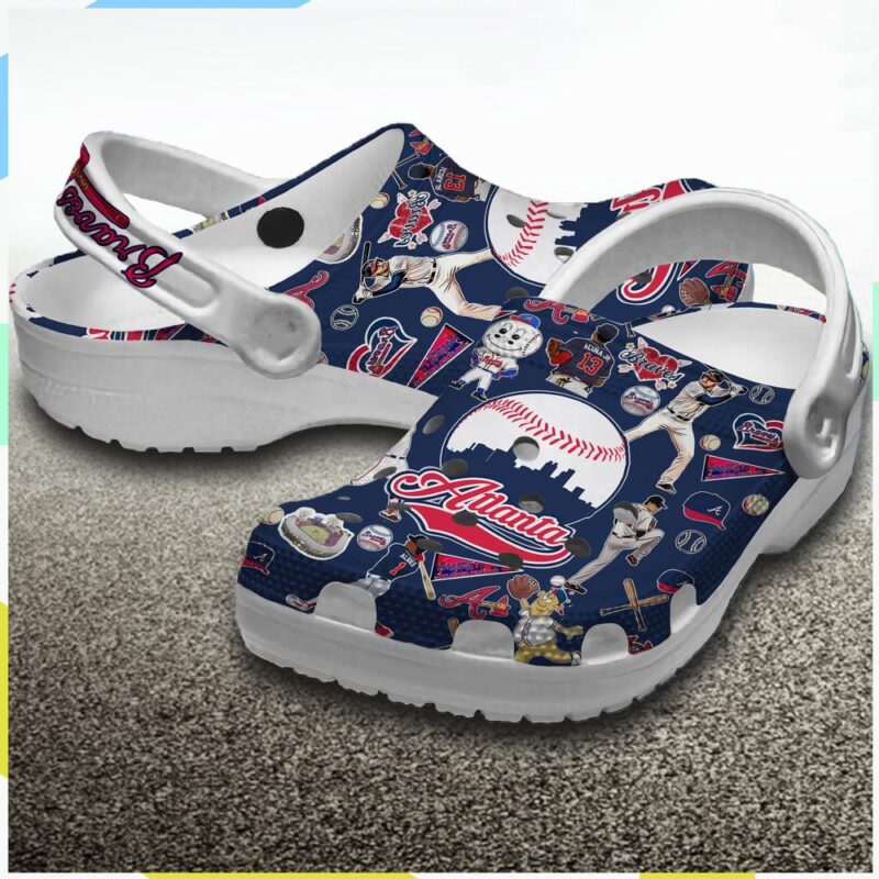 MLB Atlanta Braves Crocs Shoes Merchandise For Men Women And Kids