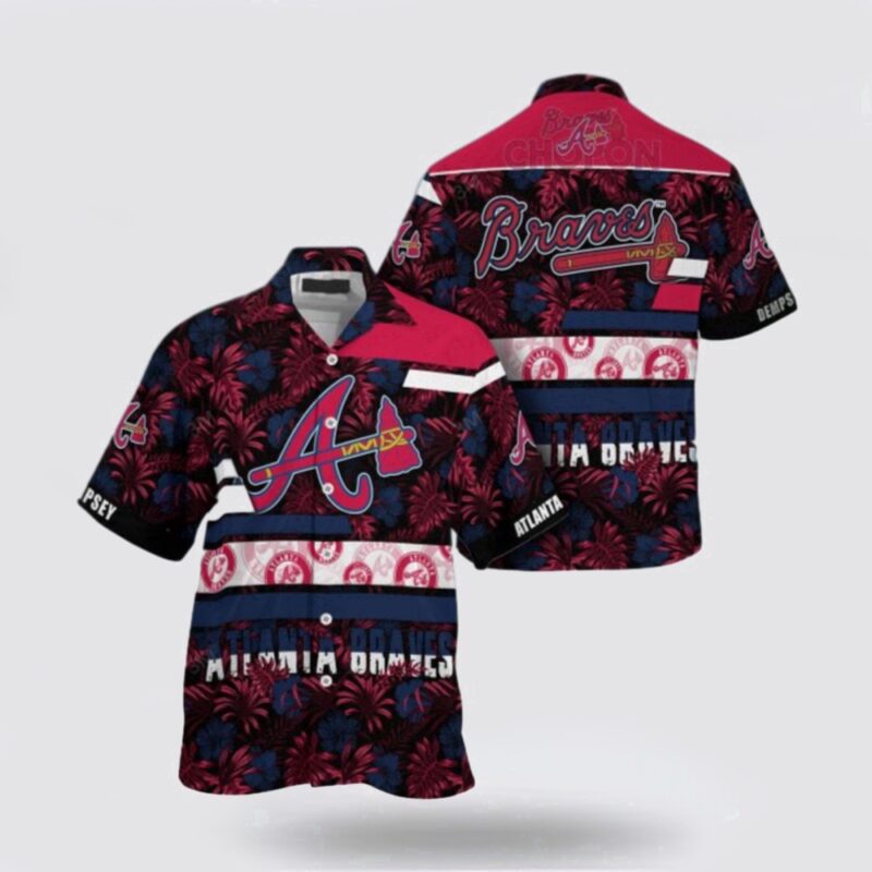 MLB Atlanta Braves Hawaiian Shirt Immerse Yourself In The Sea Breeze With Exotic Outfits For Fans