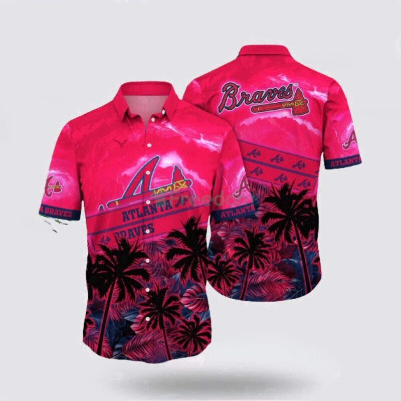 MLB Atlanta Braves Hawaiian Shirt Set Your Spirit Free With The Breezy For Fans
