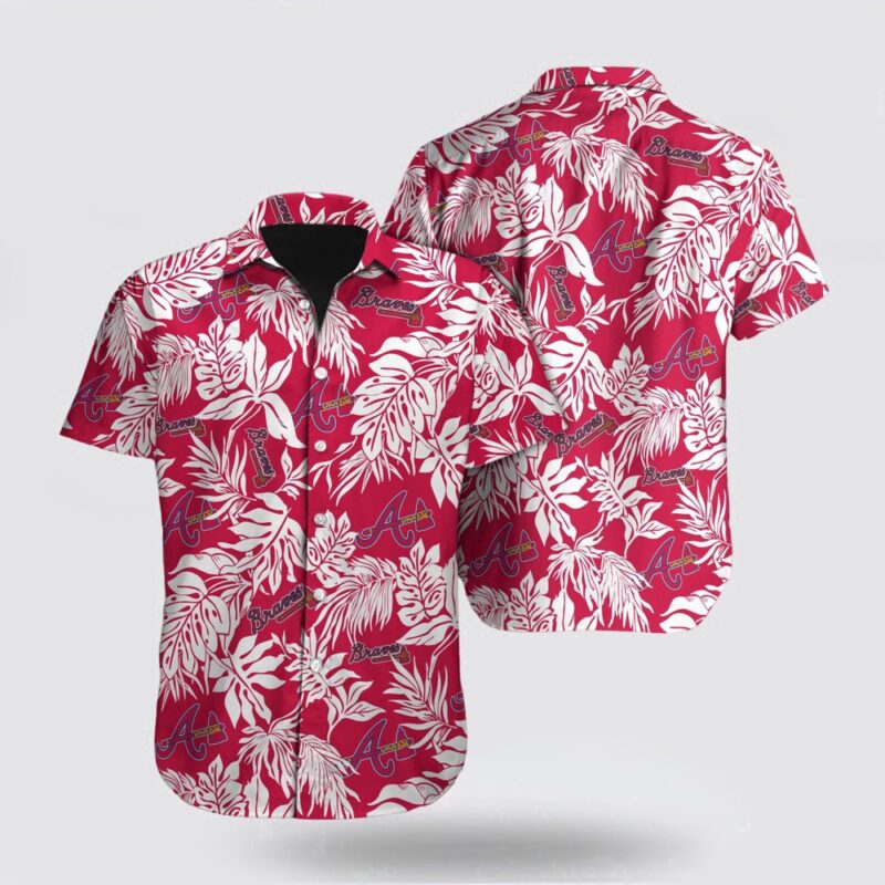 MLB Atlanta Braves Hawaiian Shirt Tropical Pattern For Fan MLB
