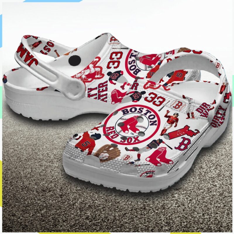 MLB Boston Red Sox Crocs Shoes Red Sox Gifts For Men Women And Kids