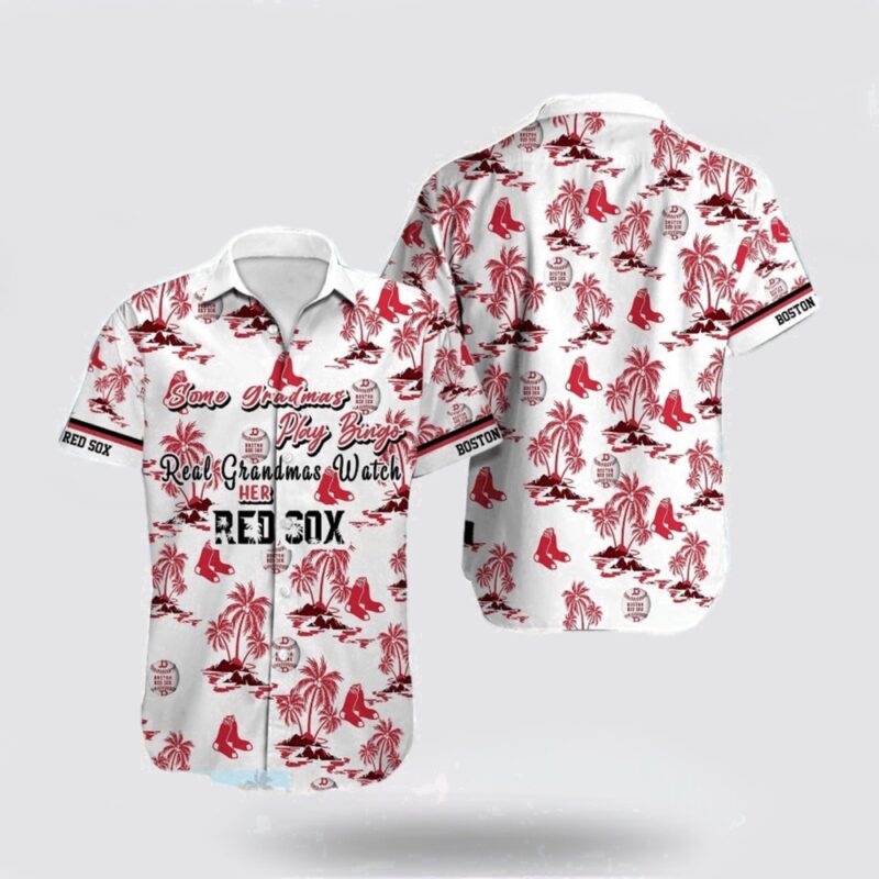 MLB Boston Red Sox Hawaiian Shirt Tropical Elegance Upgrade Your Wardrobe For Fans