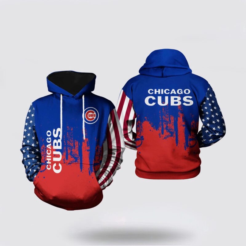 MLB Chicago Cubs 3D Hoodie Team US For Fan MLB