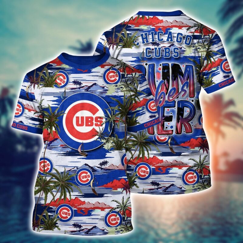 MLB Chicago Cubs 3D T-Shirt Aloha Grand Slam For Fans Sports