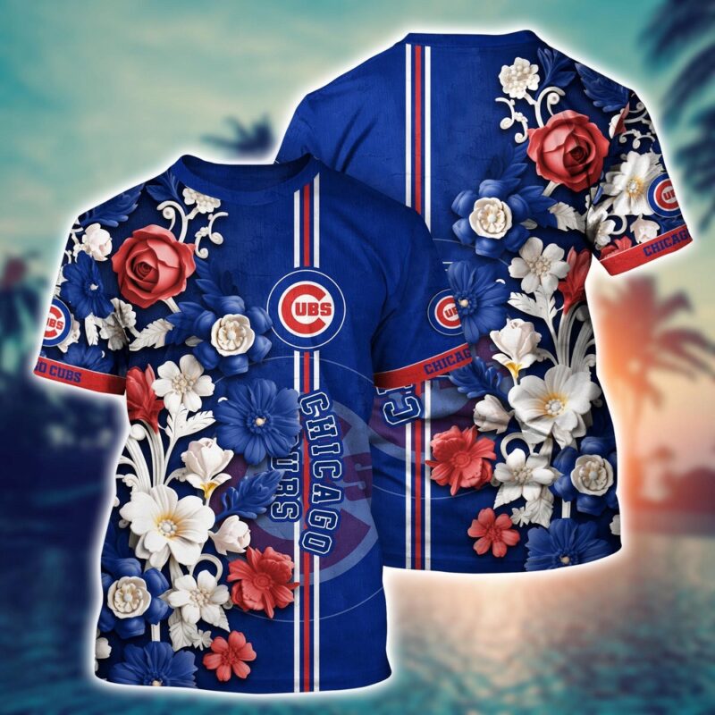 MLB Chicago Cubs 3D T-Shirt Aloha Harmony For Fans Sports