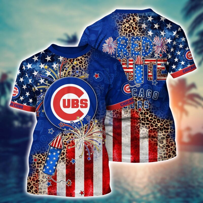 MLB Chicago Cubs 3D T-Shirt Chic in Aloha For Fans Sports