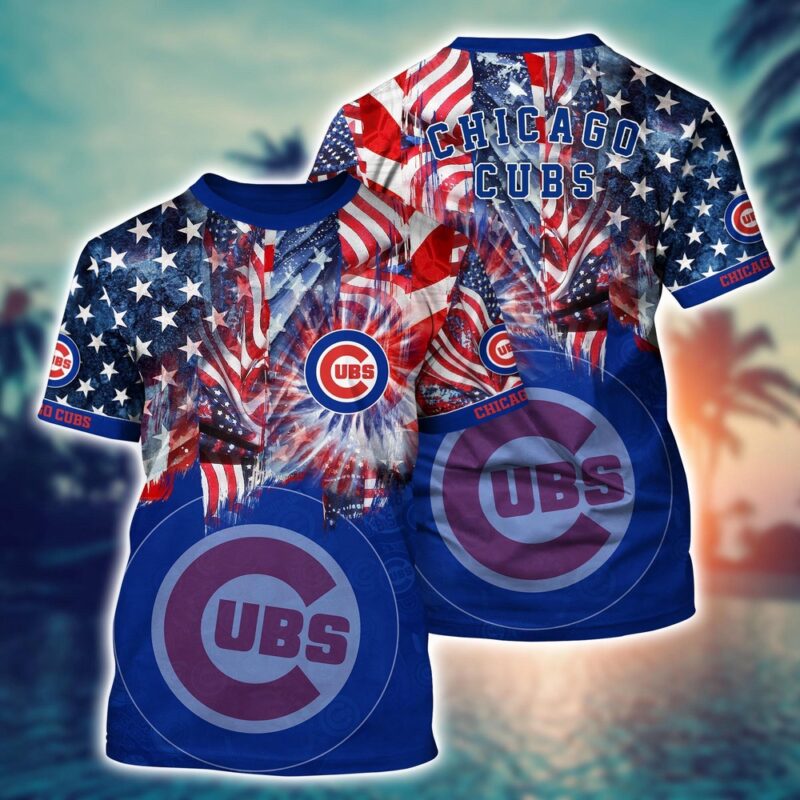 MLB Chicago Cubs 3D T-Shirt Hawaiian Heatwave For Fans Sports
