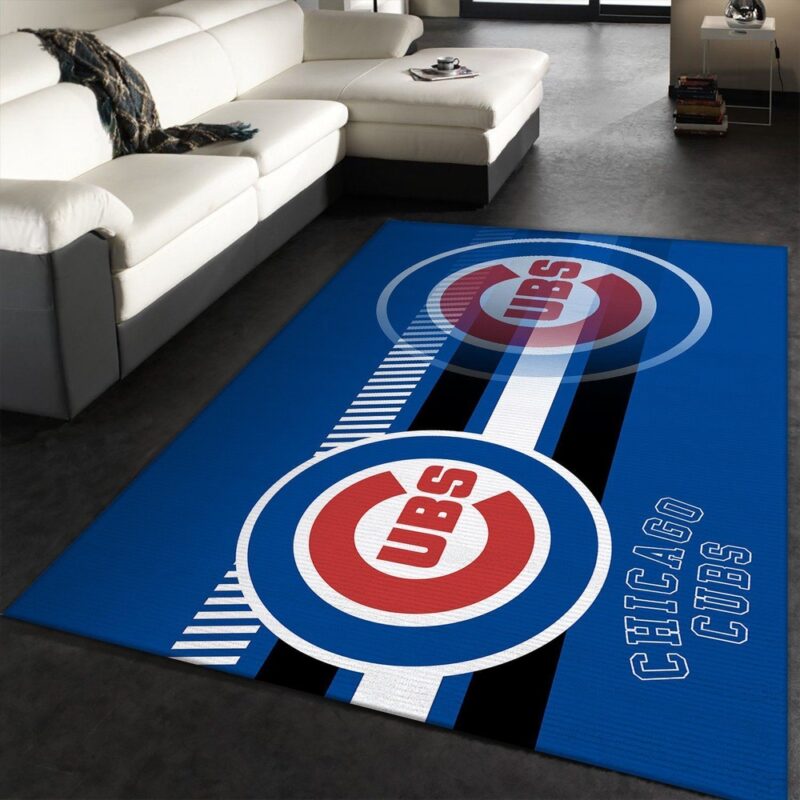 MLB Chicago Cubs Area Rug Custom Size And Printing
