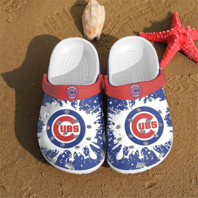 MLB Chicago Cubs Crocs Clog Big Logo Teams For Fan Baseball
