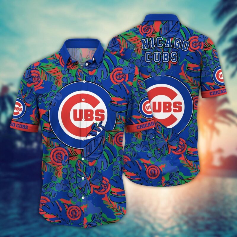 MLB Chicago Cubs Hawaiian Shirt Flower Palm Tree Paradise For Fans