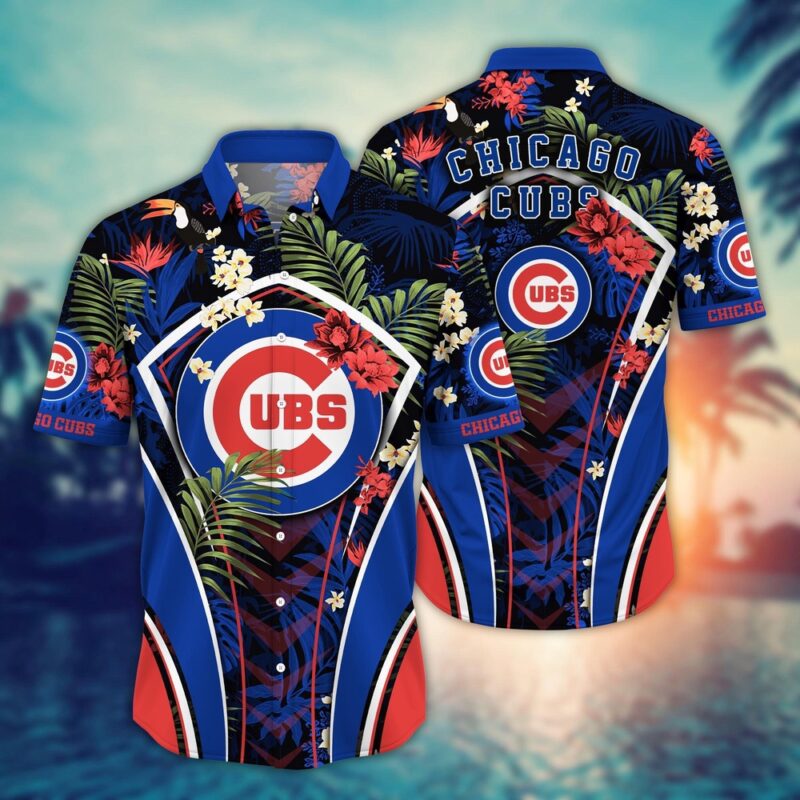 MLB Chicago Cubs Hawaiian Shirt Flower Strike A Style Pose For Fans