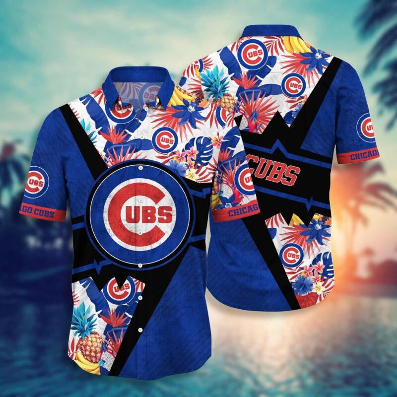 MLB Chicago Cubs Hawaiian Shirt Flower Swing Into Sunset For Fans